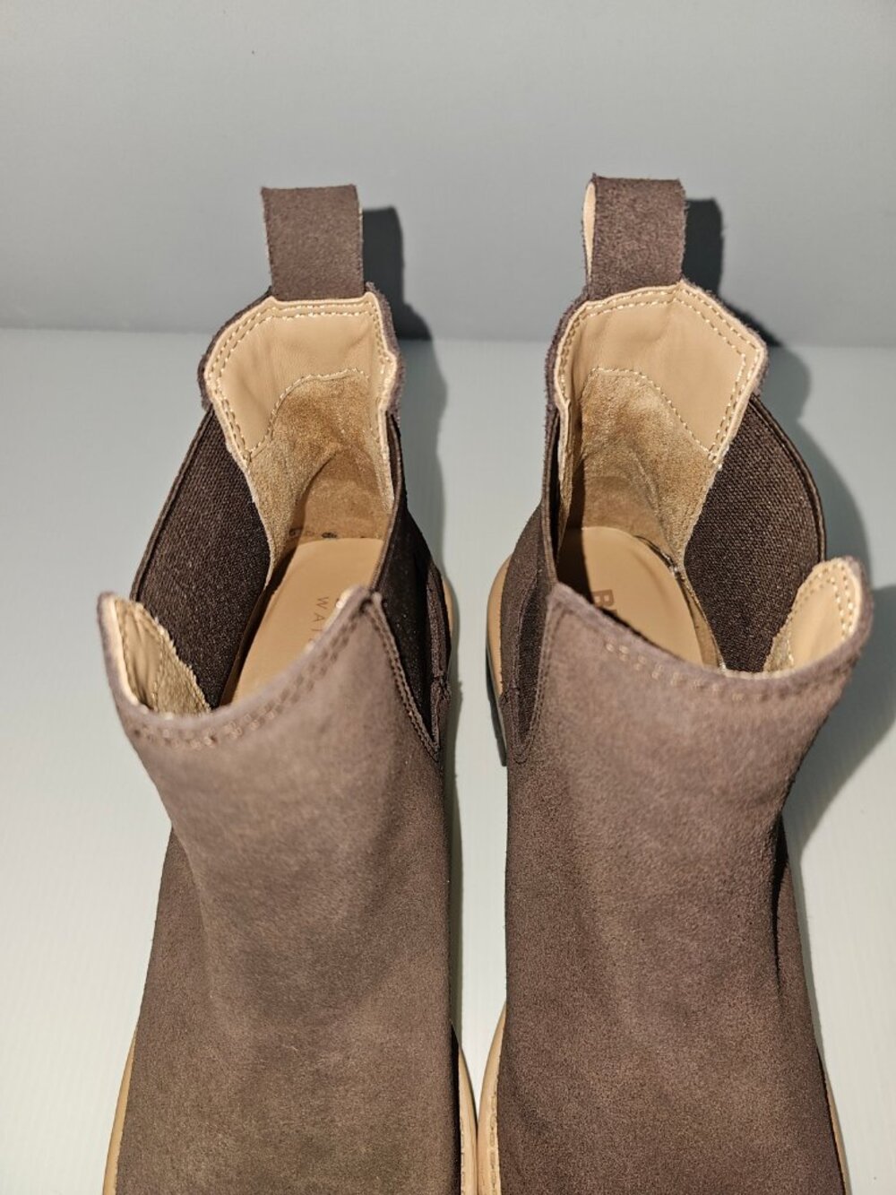 Blondo Matilda Waterproof Chelsea Ankle Boot Womens 9.5 Java Brown Suede NEW - Picture 8 of 13